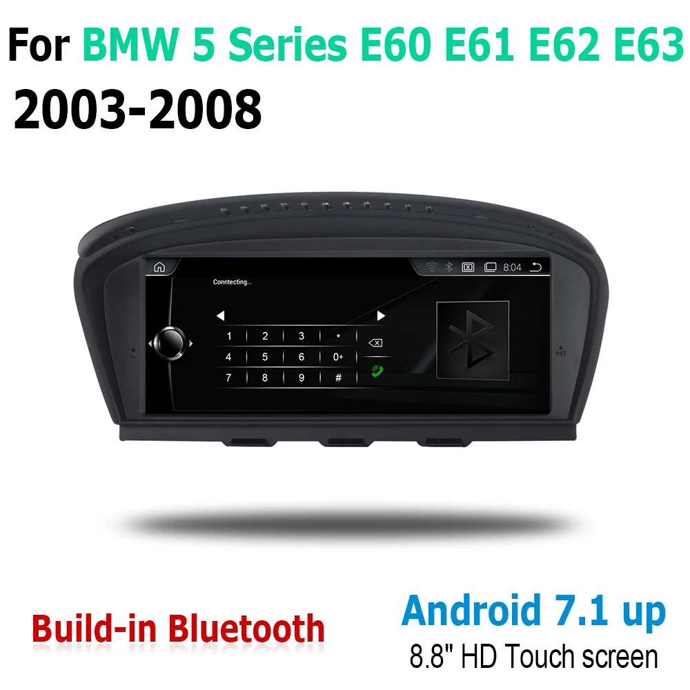 Top For BMW 5 Series E60 E61 E62 E63 2003-2008 CCC Car Android Touch Screen Multimedia Player Stereo Display navigation GPS Audio 3