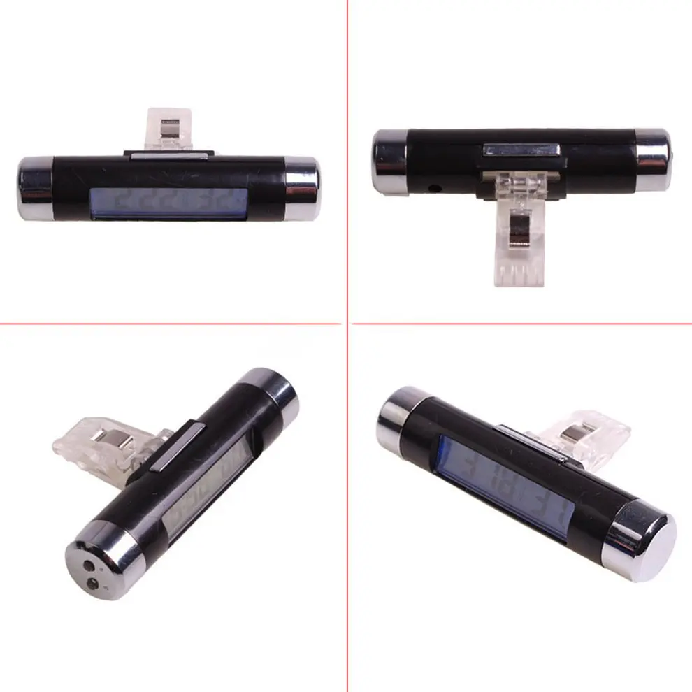 Car Air Conditioning Outlet Digital Thermometer Table Temperature Gauge Blue Car Air Conditioning Outlet Digital Thermometer Table Temperature Gauge Blue