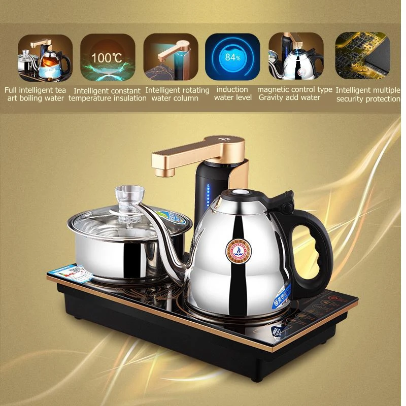 KAMJOVE Q9 Интеллектуальная Индукционная плита магнетронного типа, чайная плита, чайник, полностью автоматический электрический чайный набор для подогрева