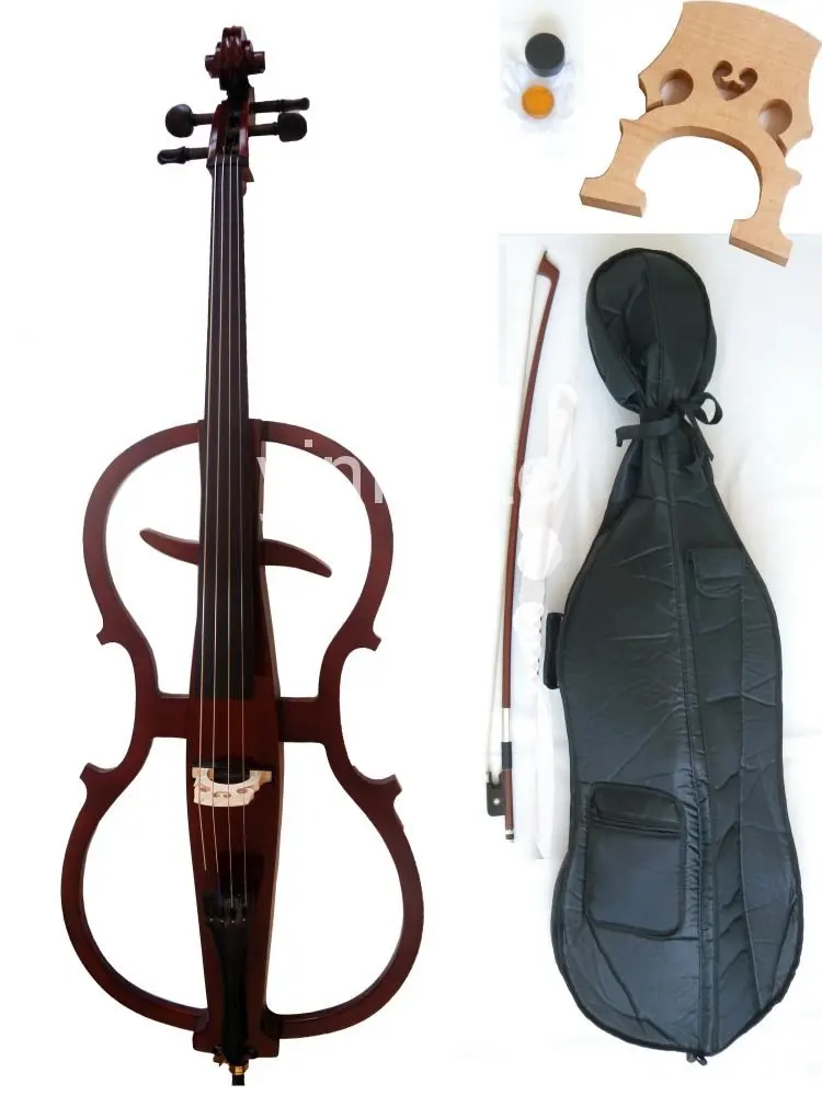 

4/4 New Electric cello Powerful Sound White Blue Black Yellow solid wood
