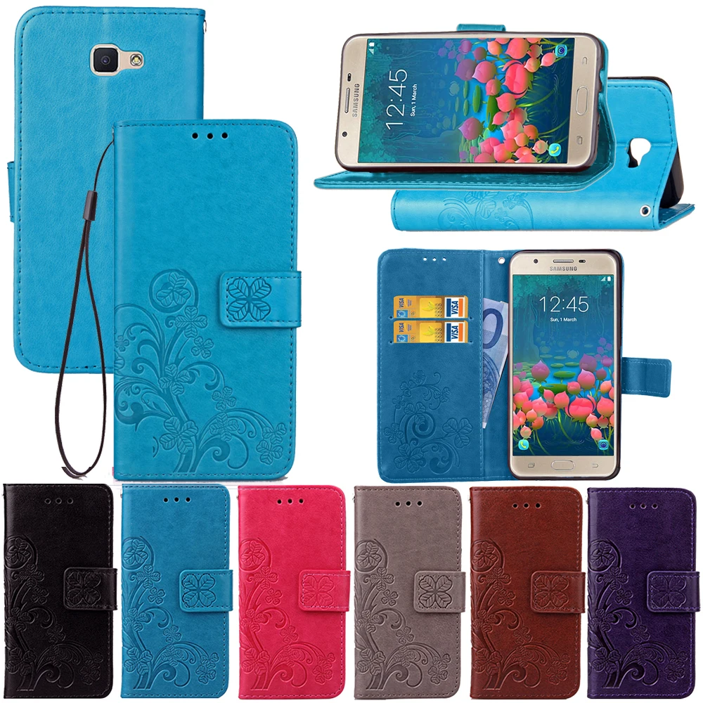 For Samsung Galaxy J7 Prime Case Flip PU Leather Wallet Phone case For