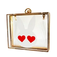 Messenger Top Hot Sale Flap Pvc Evening Bags Linen Single Letter Bags 2016 Transparent Shoulder Yanbao Bag Wholesale Guangzhou