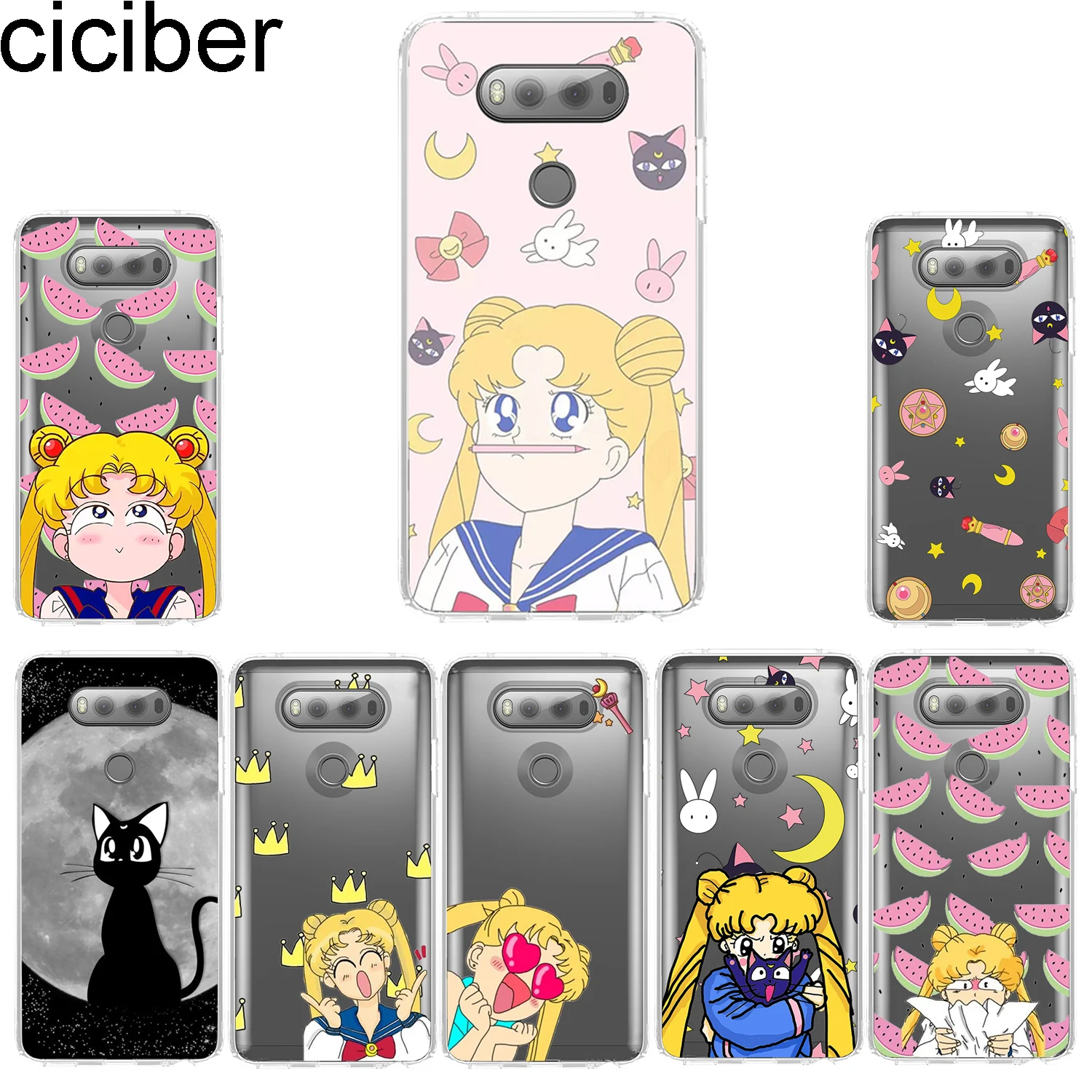 Ciciber для LG G7 G6 G5 G4 V40 V35 V30 V20 чехол телефона K11 K10 K9 K8 K7 K4 2018 2017 X Power 3 2 Q Stylus 6 7 Sailor Moon |
