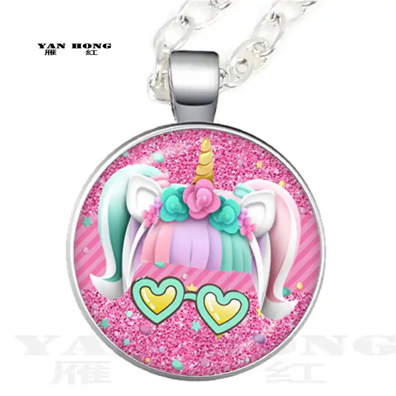 Yanhong Ювелирные изделия кукла стеклянный кулон ожерелье дисплей ручной ребенок сюрприз действия детей день рождения партии