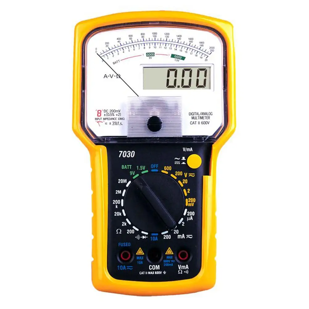 

KT7030 Dual Digital Analog Multimeter Voltage Current OHM Tool Precise Tester