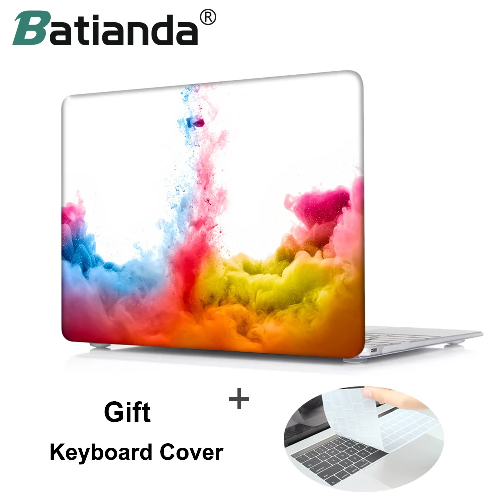 

Batianda for Apple Macbook Pro 13 15 Touch Bar Hard Case Cover for Mac Pro air 13.3 11.6 inch Laptop Shell+Keyboard Cover S