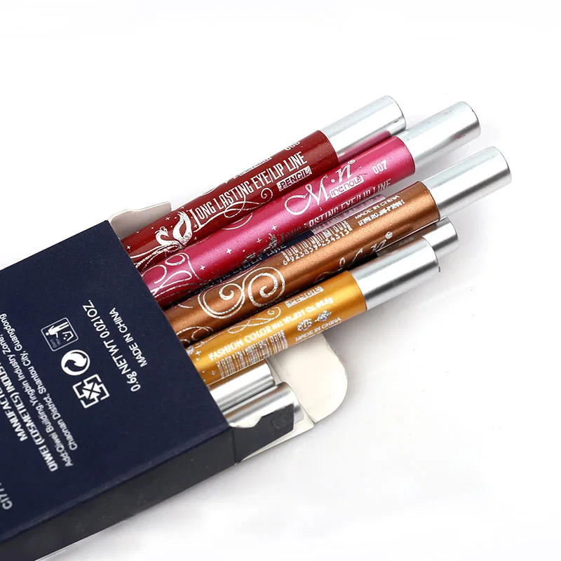 Menow F10001 12 Colors Long-lasting Eye Shadow Eyeliner Lip Liner Pen Makeup Beauty Automatic rotation Easy to Wear Тени для век
