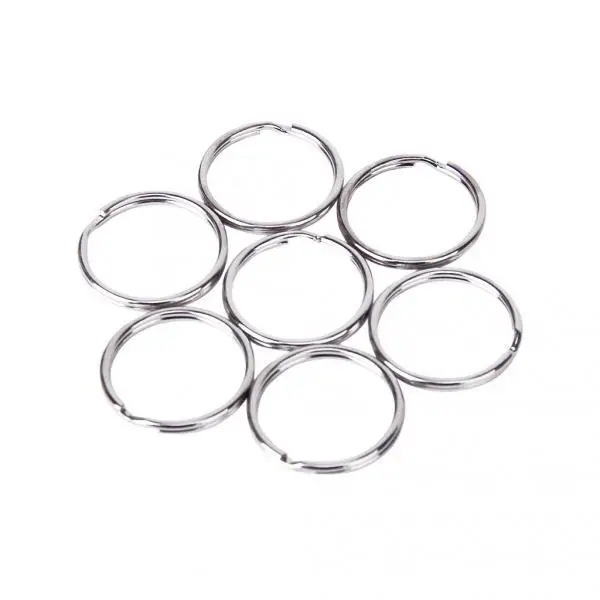 

150Pcs Silver Iron Key Rings Split Rings Craft Charm DIY Crafts 25mm
