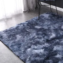 Роскошный прямоугольный квадратный мягкий теплый плюшевый пол коврики небольшой ворсистый ковер градиентный ковер лохматый длинный волос сплошной мат для домашнего декора