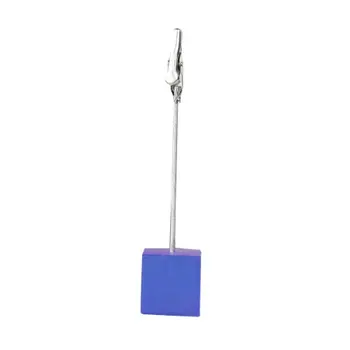 

SOSW-Cube Wire Memo Holder Paper Note Clip (Translucent Sapphire)