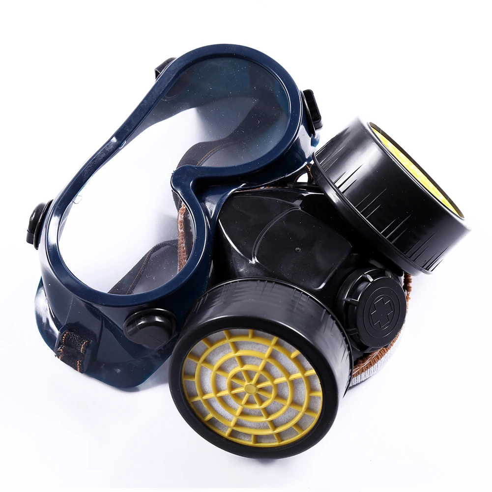 

Agricultural Active Carbon Adult Filtration Protective Dual Cartridge Dust Chemical Gas Mask Laboratory Face Respirator Safety