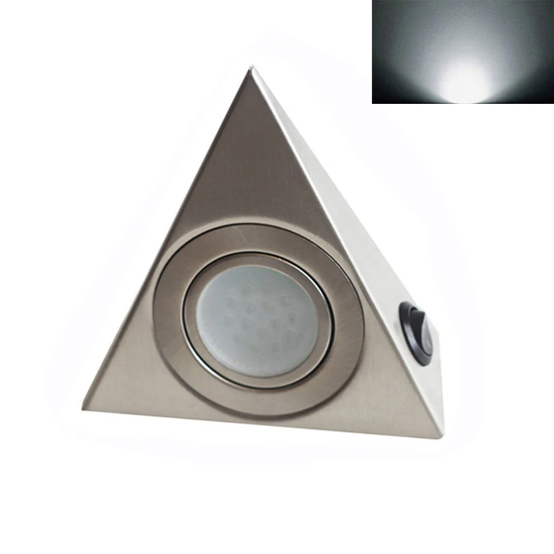 

3W LED Night Light Kitchen Under Cabinet Cupboard Triangular Light Lamp PAK55