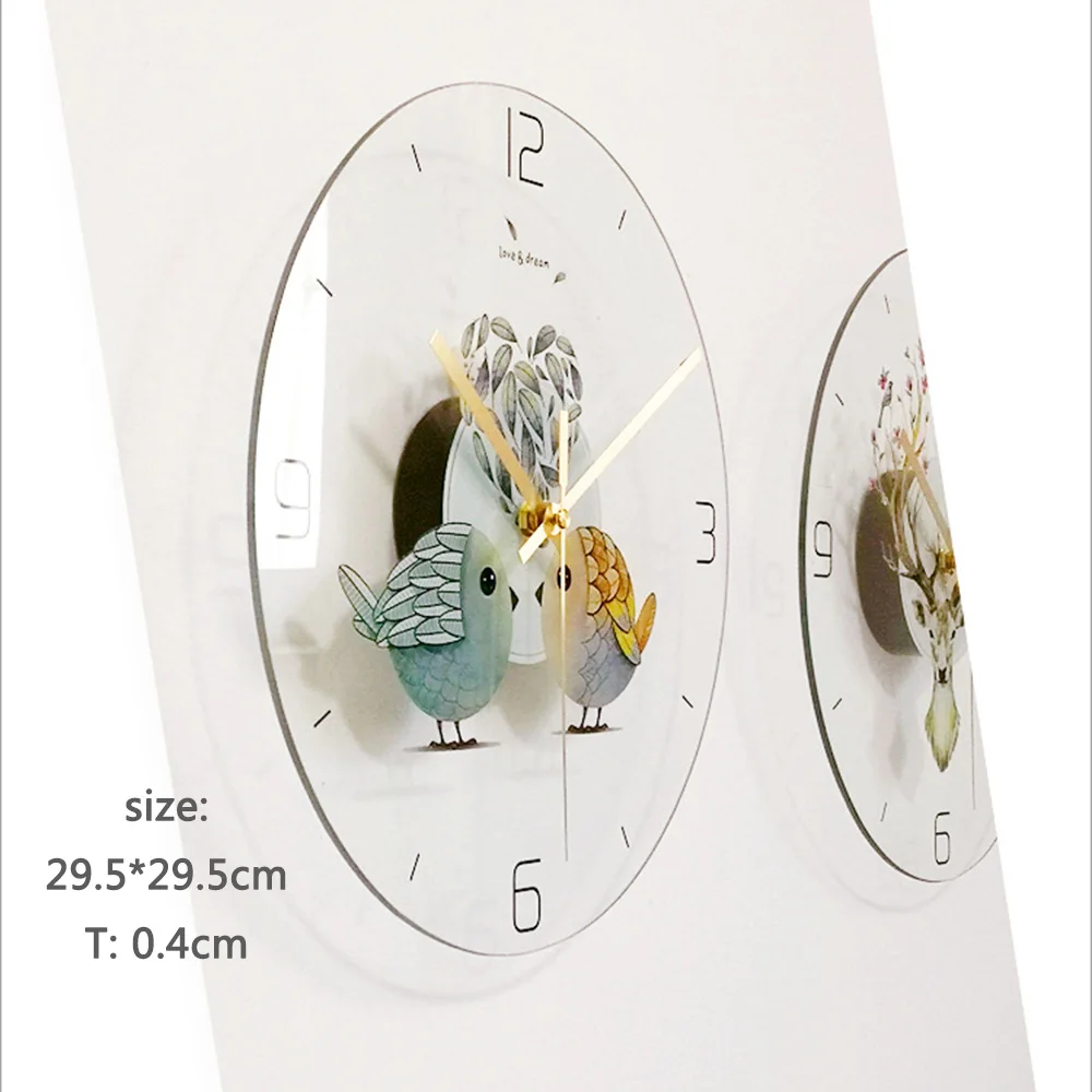 Художественные настенные часы с птичьими перьями, настенные часы в скандинавском стиле, современные минималистичные атмосферные часы для гостиной, тихий кварцевый настенные часы