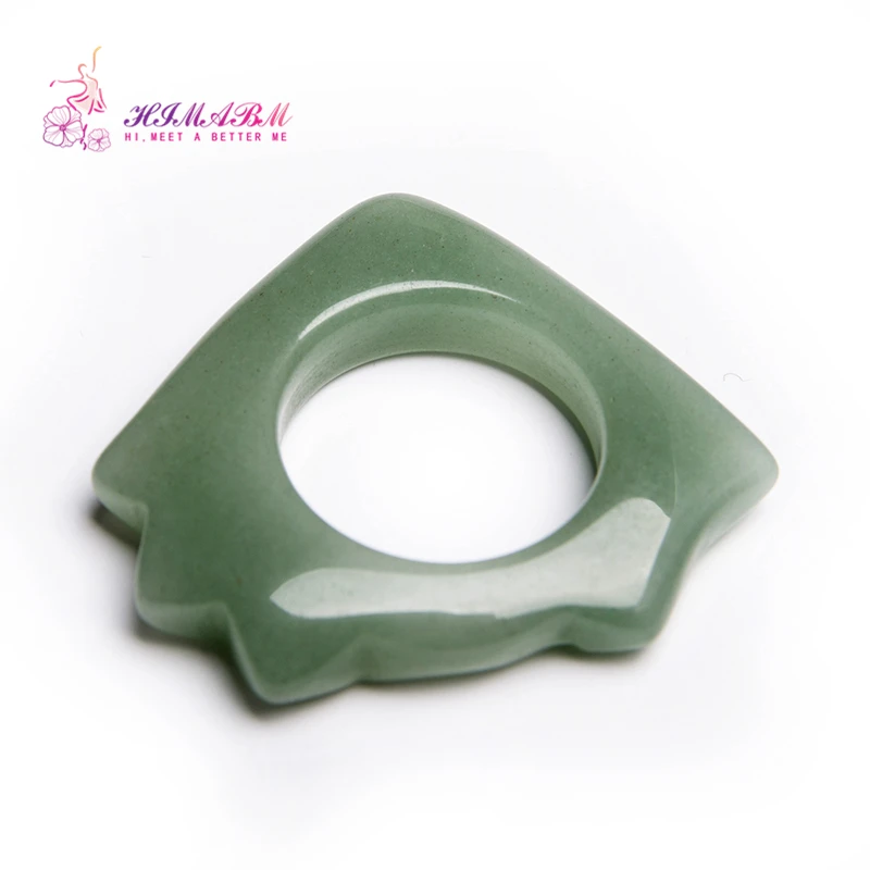 100%Natural Green Jade massage ring Gua Sha Board for finger or body massage reiking healing item relax tool acupunture point 100%Natural Green Jade massage ring Gua Sha Board for finger or body massage reiking healing item relax tool acupunture point