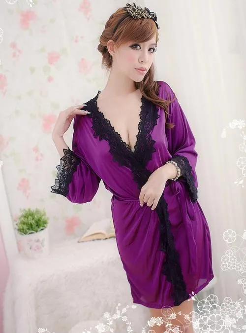Халаты настоящий халат для женщин Ночная Рубашка Блестящий кардиган S ночная рубашка халат кимоно юбка костюм шнур шт одежда 103112