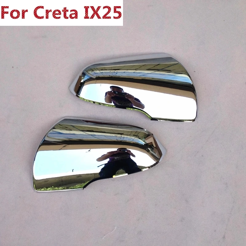 

For Hyundai Creta IX25 2014 2015 2016 With Turn Signl Light 2pcs Chrome Car Exterior Side Mirror Cover Protector Rearview Trim