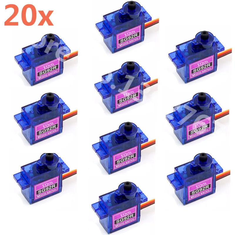 Сервопривод Micro 9g SG92R из нейлона и углеродного волокна 20 шт. сменная деталь SG90 Для