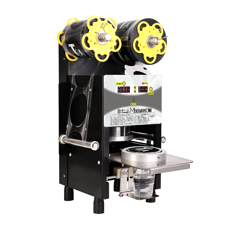 Semiautomatic Cup Sealing Machine Commercial Plastic Milk Tea Cup Sealer Portable Electric