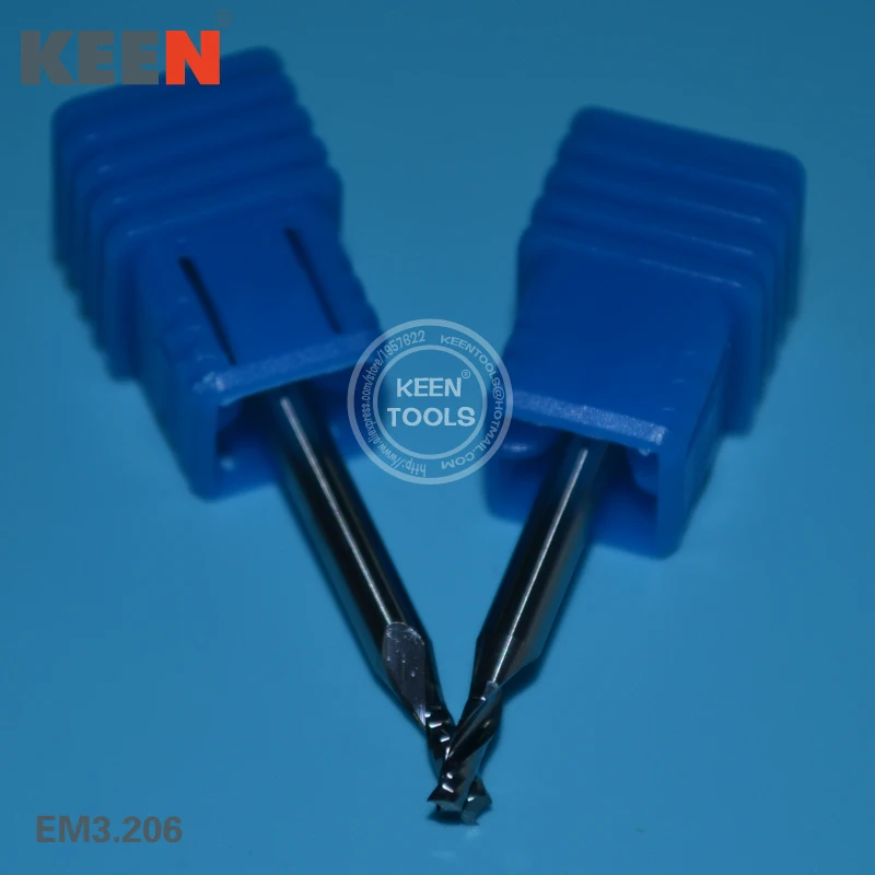 

Keentools EM3.206mm Solid Carbide End Mill One Flute Spiral Drill Bits/CNC Acrylic Router Tools