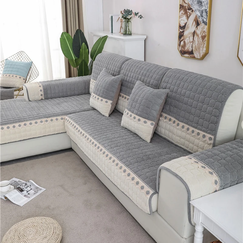 Modern Style Sofa Covers Cushion Velvet Thicken Multi Size Simple Design Sofa Cover For Living Room 