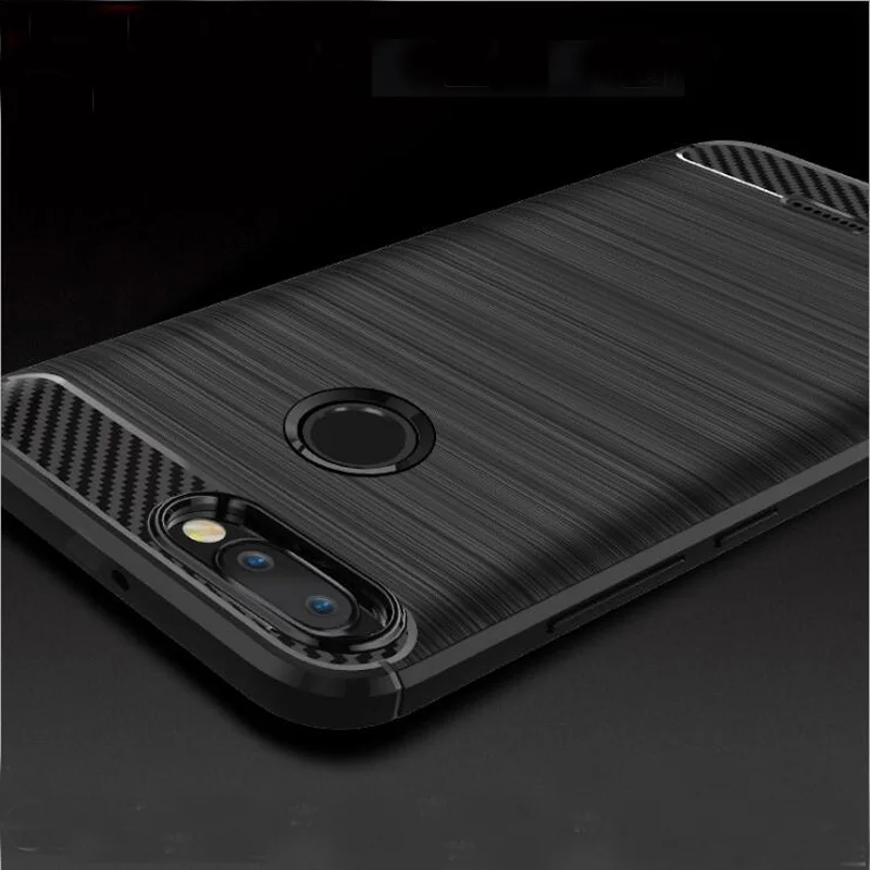 cheap for Xiaomi Redmi 6 Back Case matte TPU Soft Case for Redmi 6 Cover Coque Fundas Carbon Fiber Cover Case