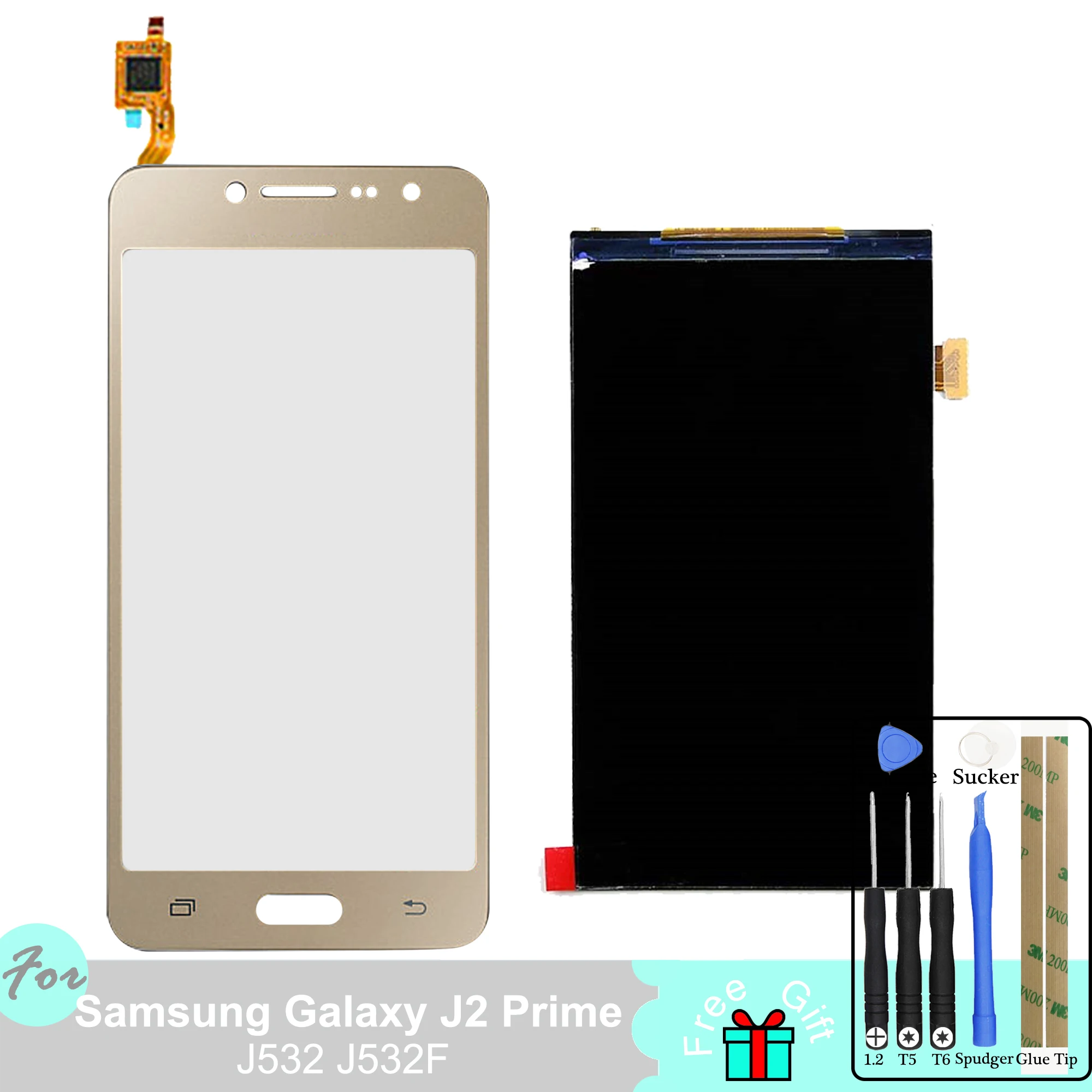 

LCD Display for Samsung Galaxy J2 Prime G532 SM-G532 SM-G532F G532F LCD Touch Screen Digitizer Panel Sensor with Free Tool