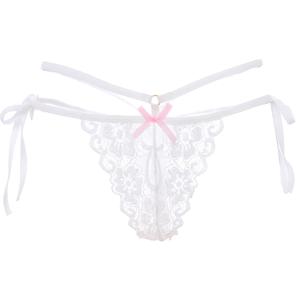 

New Embroidery Lace Sexy Open Crotch Panty Womens Erotic Panties Underwear Briefs Lace Bondage Gstring