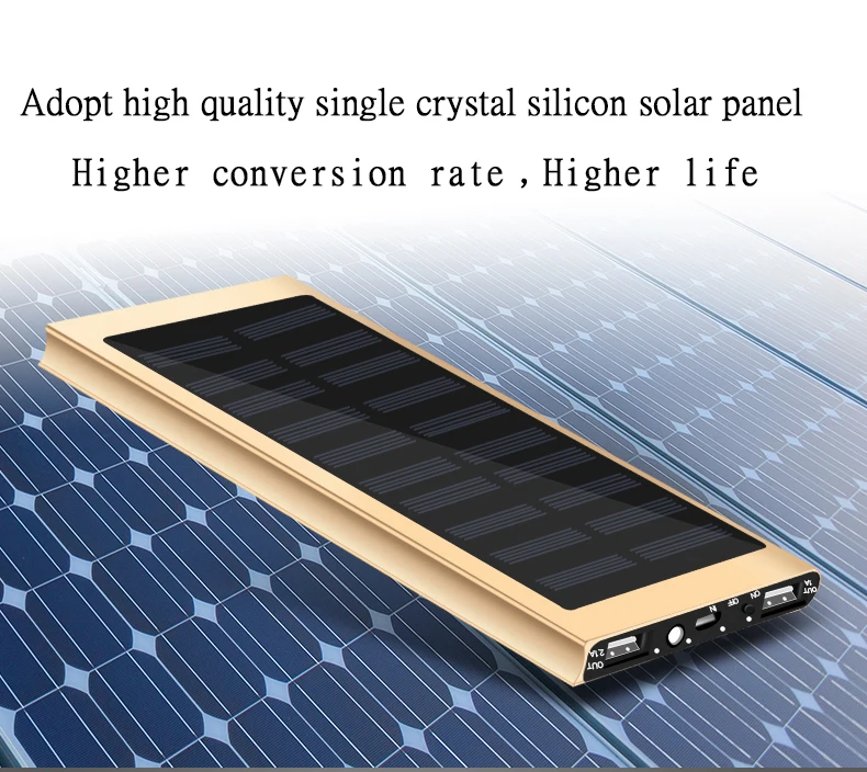 30000 мАч солнечная батарея Внешний аккумулятор Зарядка двойной USB power Bank портативное зарядное устройство для телефона Xiaomi iPhone 8 XS max