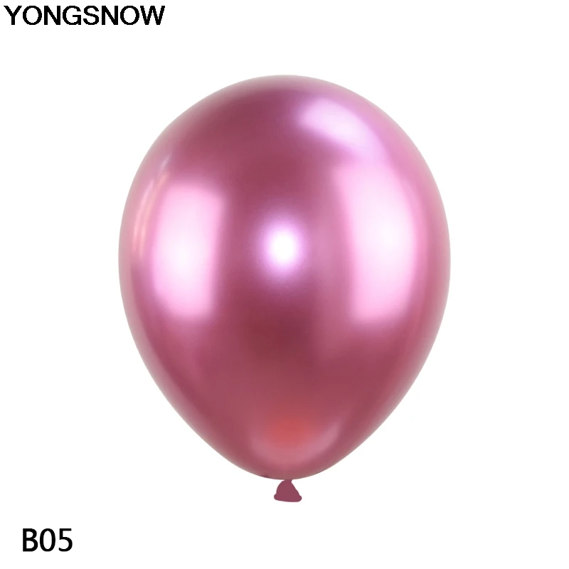 YONGSNOW 10/20 штук 12-дюймовые толстые жемчужный металлик шар латексный гелиевый надувные воздушные шары на день рождения вечерние свадебные дома деко игрушка - Цвет: b05 rose red