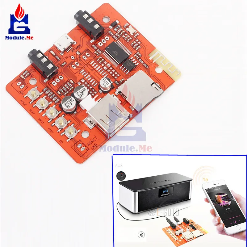 Diymore 2 4 ГГц 5 в Bluetooth беспроводной аудио приемник плата модуль для автомобильного