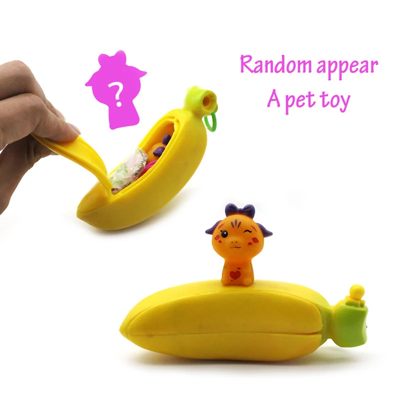 Дети Кукла-игрушка из мультфильма детские бананы куклы сюрприз Новинка моделирование для подарок игрушечные лошадки случайный