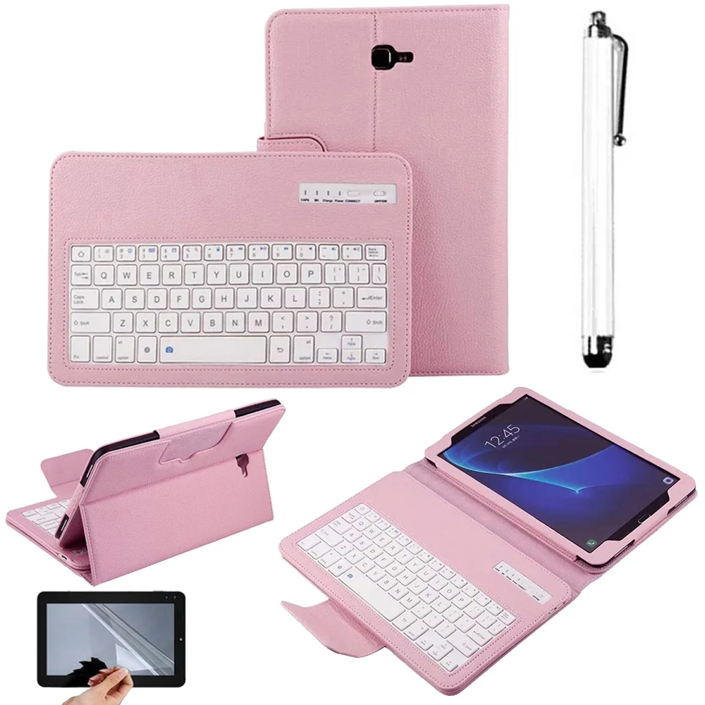 

Wireless Bluetooth Keyboard Leather Case For Samsung GALAXY Tab A A6 10.1 T580 T585 Detachable Tablet Stand Case with Keyboard