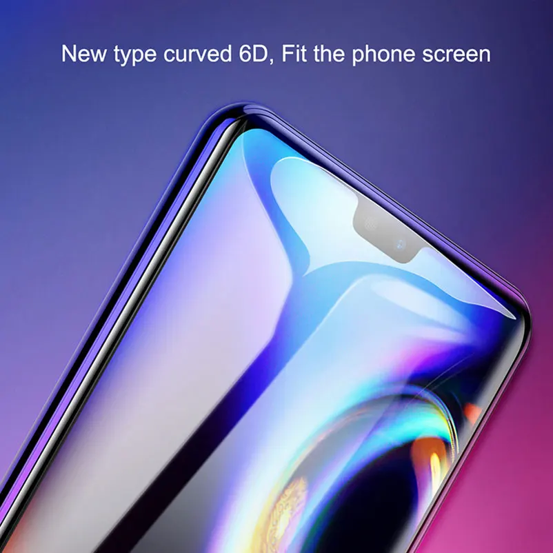 Защитное стекло закаленное 6D для Huawei P20 Pro Lite y6 7x 8x mate 20 Y9 8c 2018 Honor 9i Play 7C 9 lite