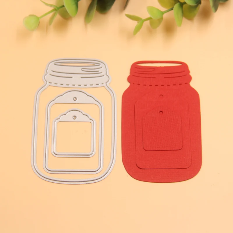 

Metal Wishing bottle labels Design Cutting Dies Stencils for DIY Scrapbooking/photo album Decorative Embossing DIY Paper Cards