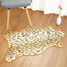 1 шт. нескользящей имитация кожи животных коврик печатных ковер воды рассасывающиеся ковров моющийся искусственного текстиля стол диванную подушку