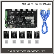 Последние МКС Gen V1.4 управления совета Мега 2560 R3 платы RepRap Ramps1.4 совместим с USB и 5 ШТ. TMC2100