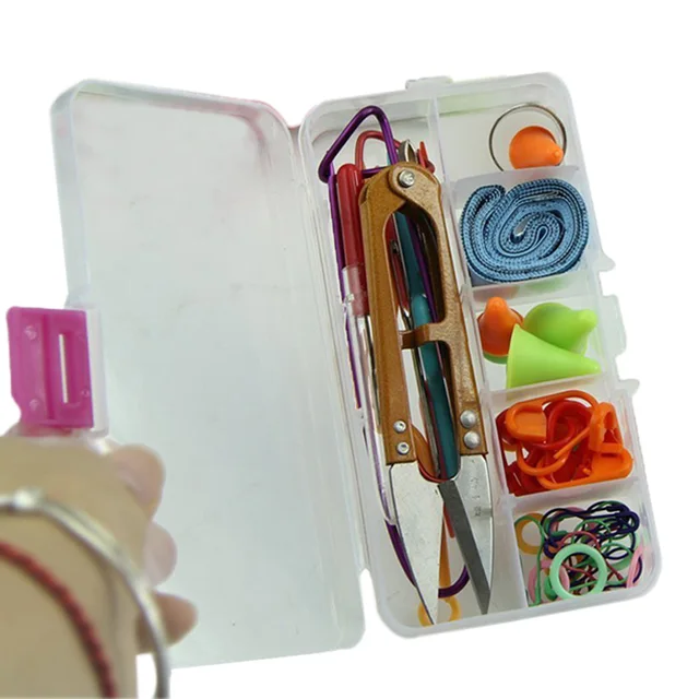 Knitting Tools Supplies With Box Kit Case Crochet Needle Hook