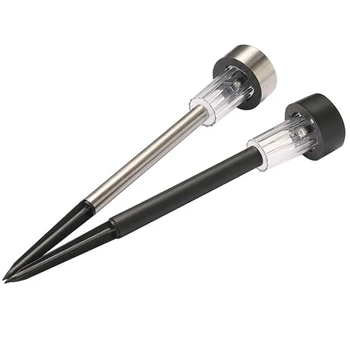 

New Solar LED Path Light Outdoor Garden Lawn Landscape Stainless Steel Spot Lamp White/Colorful