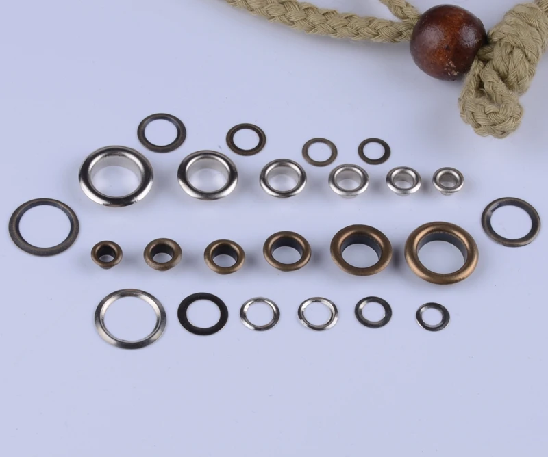 3.5mm 14mm bronze and Silver Tone Shoelace Eyelets Garments Grommets