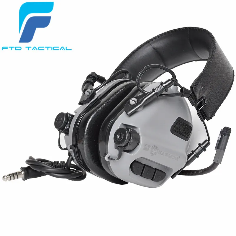 

Electronic Noise Reduction Communication Earmuffs With Military Communications Cable (Nexus Tp-120) Nrr22