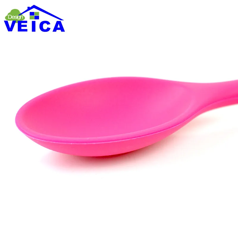 4 вида цветов Высококачественная силиконовая ложка для смешивания посуды, шпатель для шпаклевки, посуда для выпечки, домашняя посуда