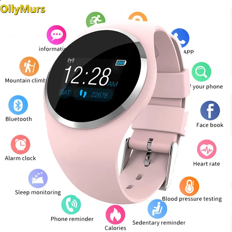 

Q1 Bluetooth Lady Smart Watch Fashion Women Heart Rate Monitor Fitness Tracker Smartwatch APP Support For Android IOS pk Q8 Q9
