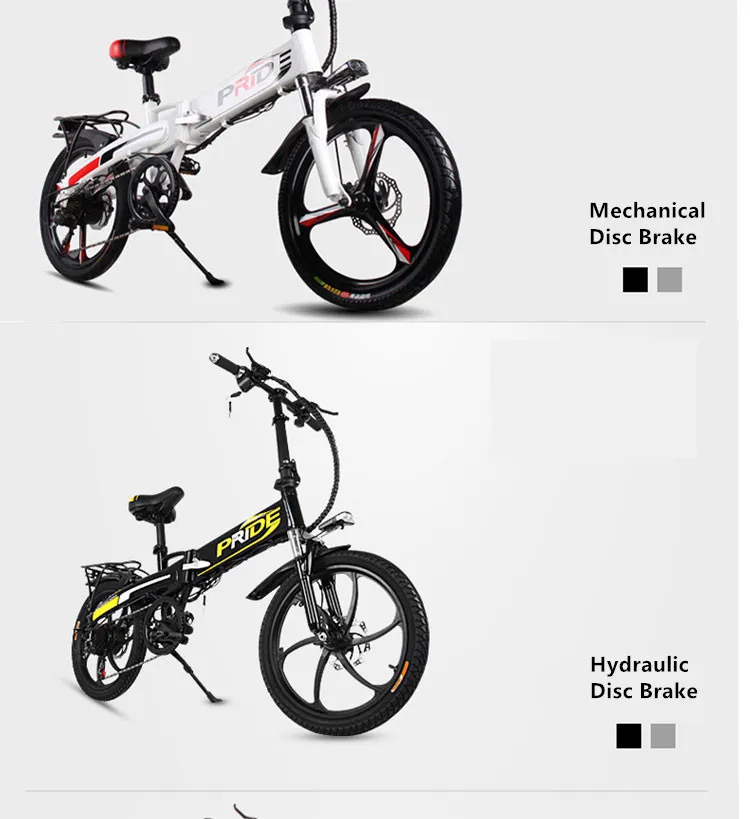 Top New Aluminum Alloy frame 20 inch electric bike SHIMAN0 folding mini ebike 200W lithium battery Hydraulic Brake electric bicycle 22