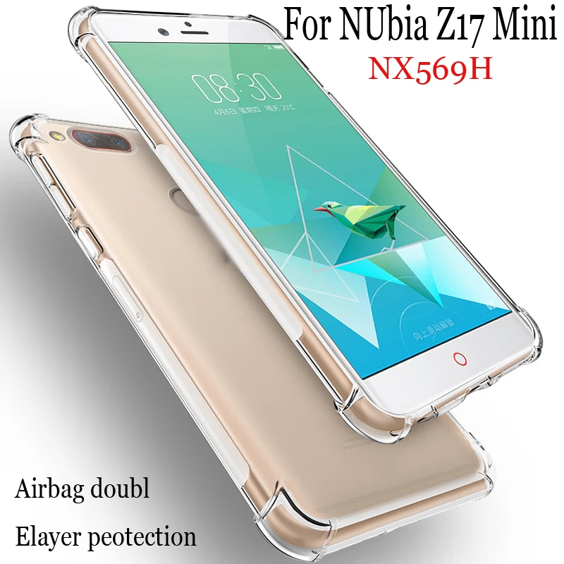 Для NUbia Z17 Mini Air Чехол для подушки прозрачный Кристальный Мягкий Силиконовый ТПУ противоударный чехол для полной защиты телефона чехол NX569H Чехлы для iPad Pro
