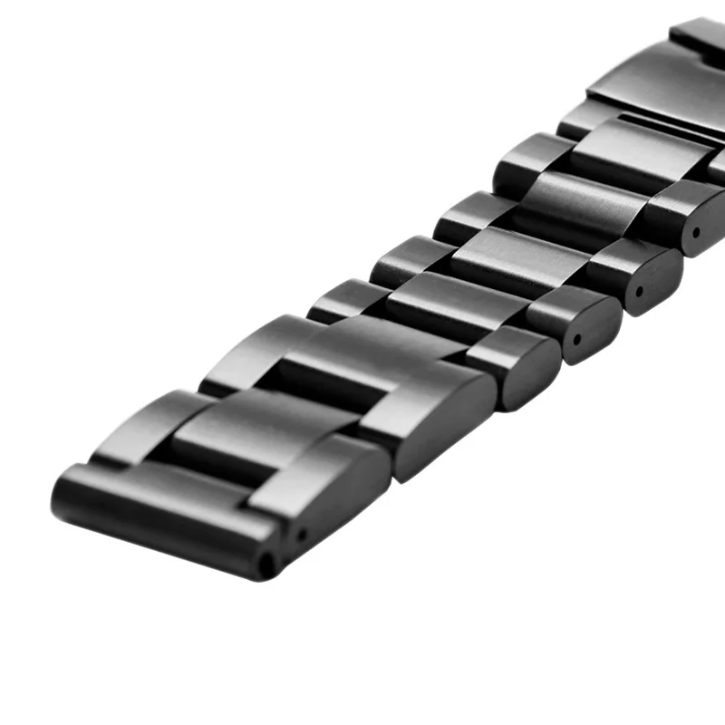 Fashion Solid Stainless Steel Band Luxury Mens Wrist Watch Strap Adjustable Replacement Tool High Quality 222426mm Watch Bands (14)