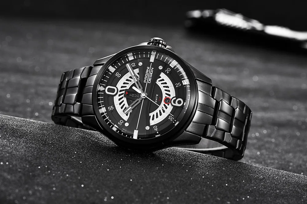 PAGANI Дизайн Для мужчин часы мужской Повседневное пират полые часы кварцевые Для мужчин s наручные часы Военные Водонепроницаемый часы Relogio