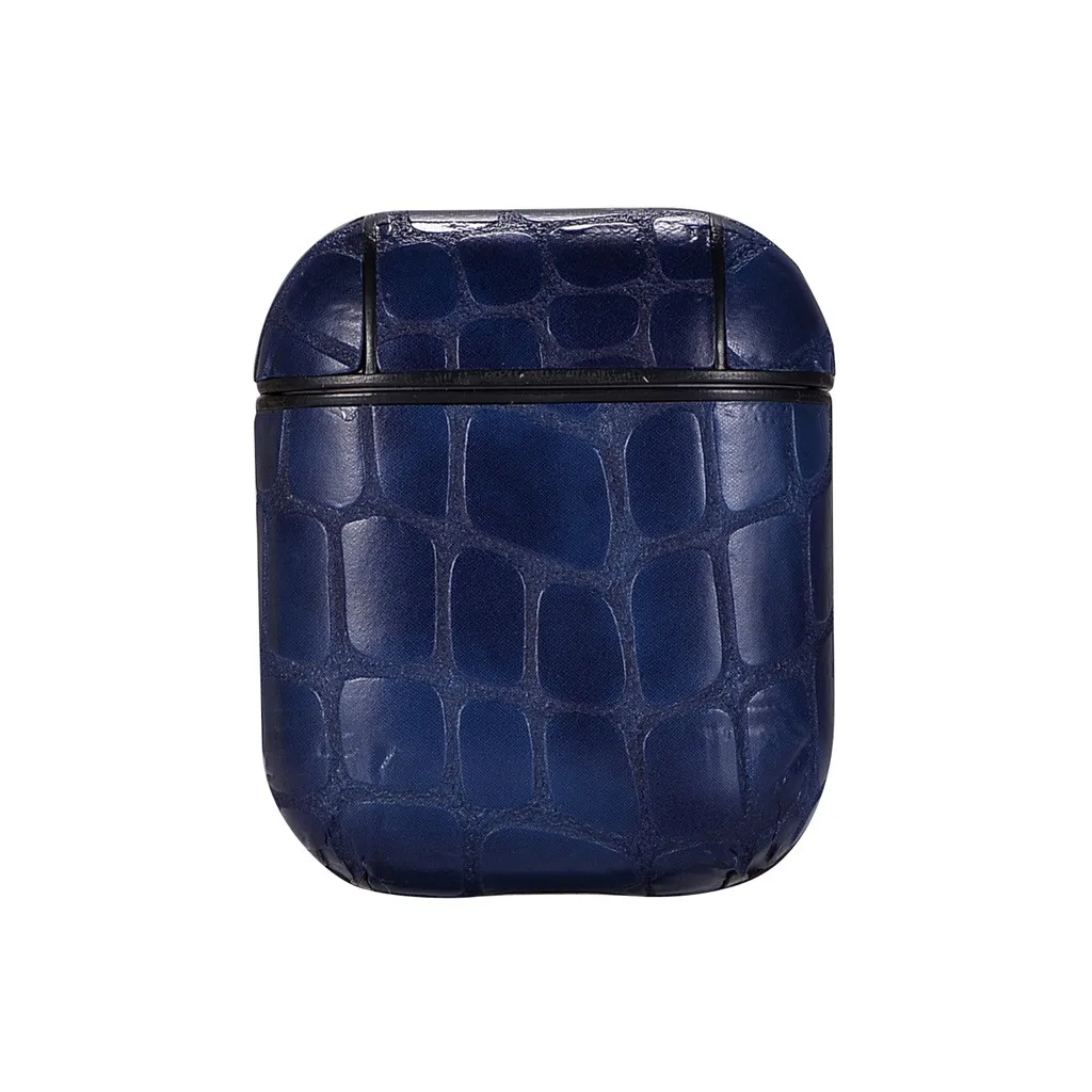 

For Apple AirPods Leather Earphones Charger Case Cover Protective With Carabiner For AirPods Protective Cover Skin Accessories