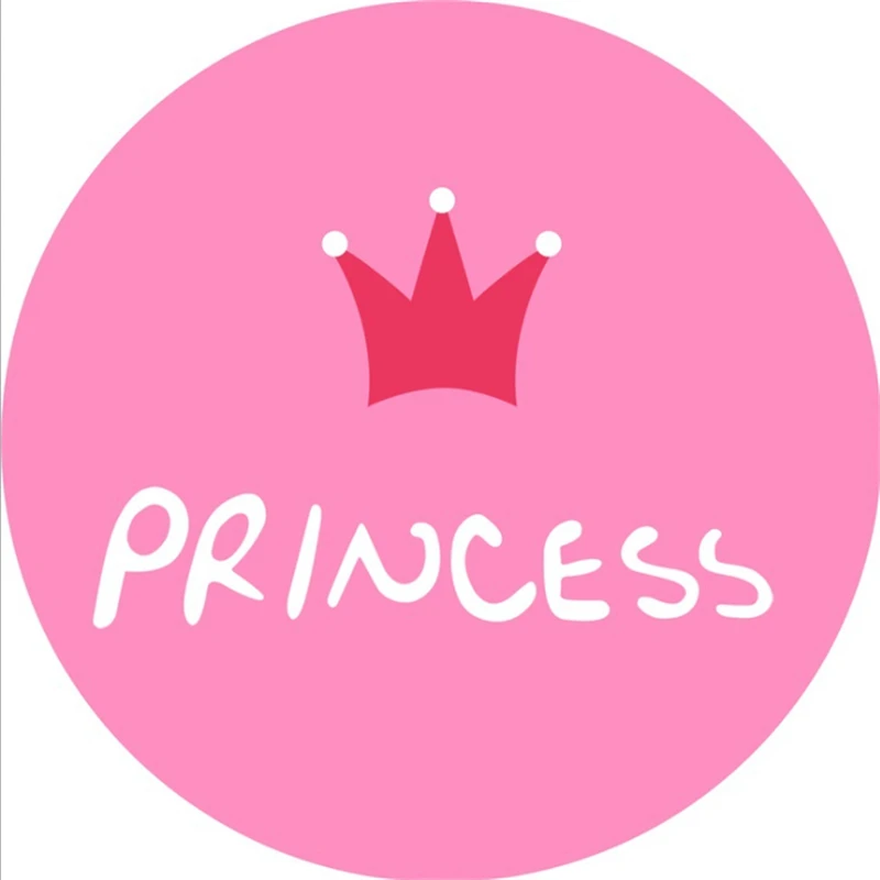 

Fashion Cute Pink Crown Pattern Short Crystal Velvet Round Rug Carpets For Living Room Bedroom Rugs Carpet Kids Room Floor Mats