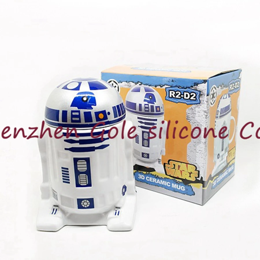 

8pcs/lot Star Wars R2-D2 Robot Ceramic Mug Personality Coffee Cup Fun Porcelain Tea Cup Zakka Tumbler for Children Friend Gift