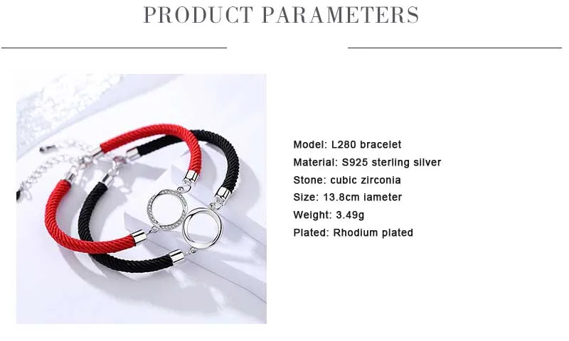 4 cord bracelet silver for women